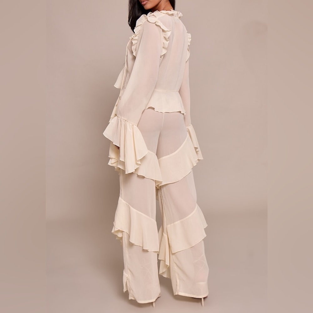 2PCs Ruffled Pant Set - Picture 8 of 11